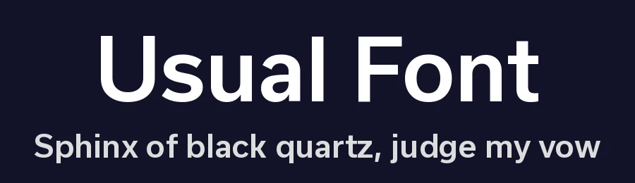 Usual Font by R-Typography — Sans Serif Font — thumbnail 2
