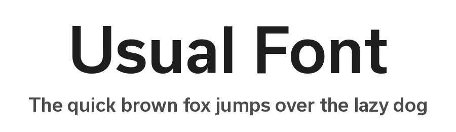 Usual Font by R-Typography — Sans Serif Font