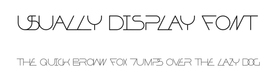 Usually Display Font by Alexey Atapin — Display Font
