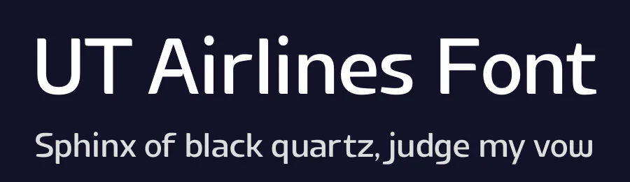 UT Airlines Font by Universitype — Sans Serif Font — thumbnail 2