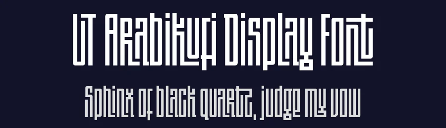 UT Arabikufi Display Font by Universitype — Sans Serif Font — thumbnail 2
