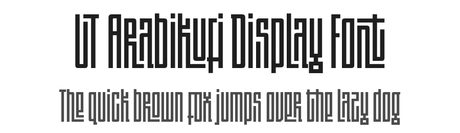 UT Arabikufi Display Font by Universitype — Sans Serif Font