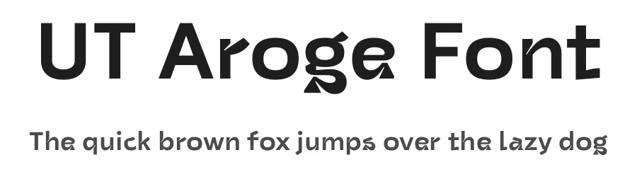 UT Aroge Font by Universitype — Sans Serif Font