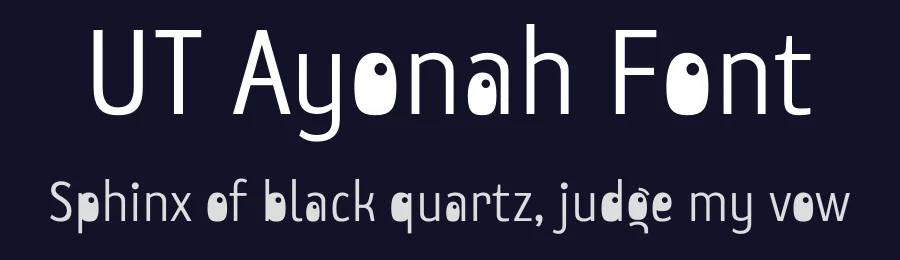 UT Ayonah Font by Universitype — Sans Serif Font — thumbnail 2