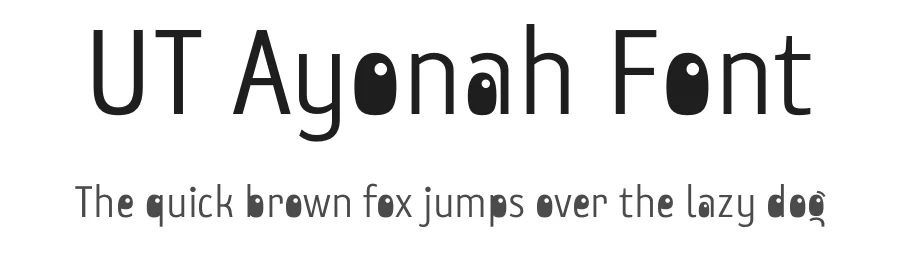 UT Ayonah Font by Universitype — Sans Serif Font