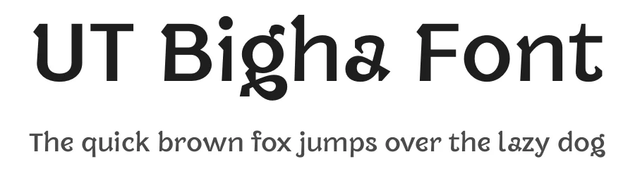 UT Bigha Font by Universitype — Sans Serif Font