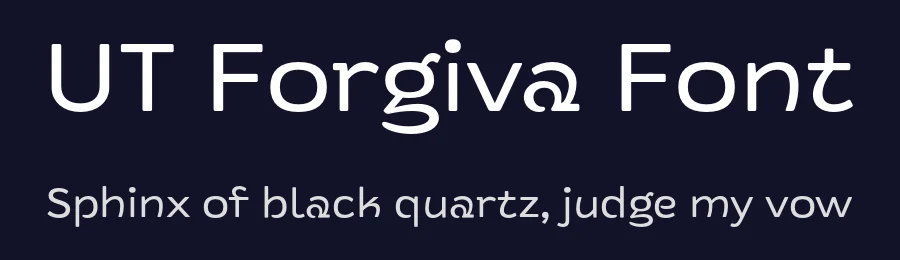 UT Forgiva Font by Universitype — Sans Serif Font — thumbnail 2
