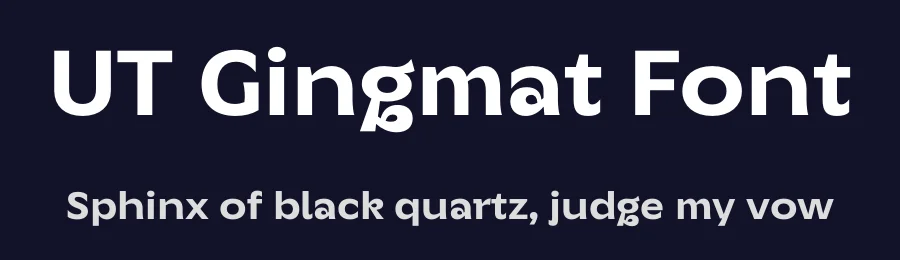UT Gingmat Font by Universitype — Sans Serif Font — thumbnail 2