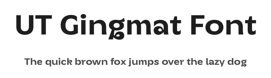 UT Gingmat Font by Universitype β Sans Serif Font