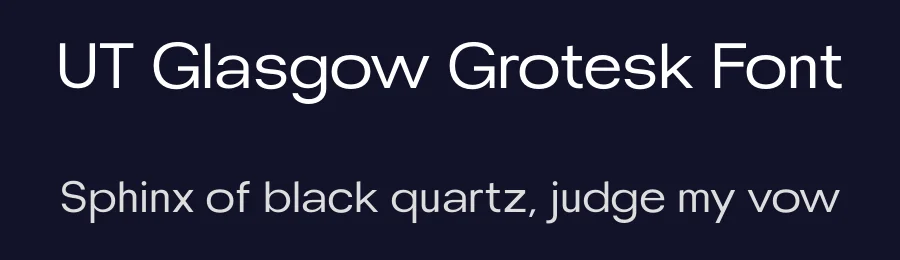 UT Glasgow Grotesk Font by Universitype — Sans Serif Font — thumbnail 2