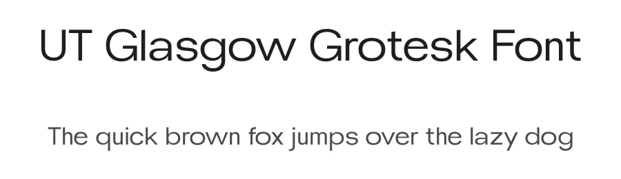 UT Glasgow Grotesk Font by Universitype — Sans Serif Font