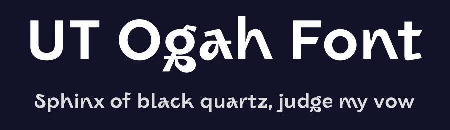 UT Ogah Font by Universitype — Sans Serif Font — thumbnail 2