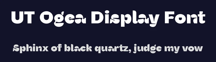UT Ogea Display Font by Universitype — Display Font — thumbnail 2