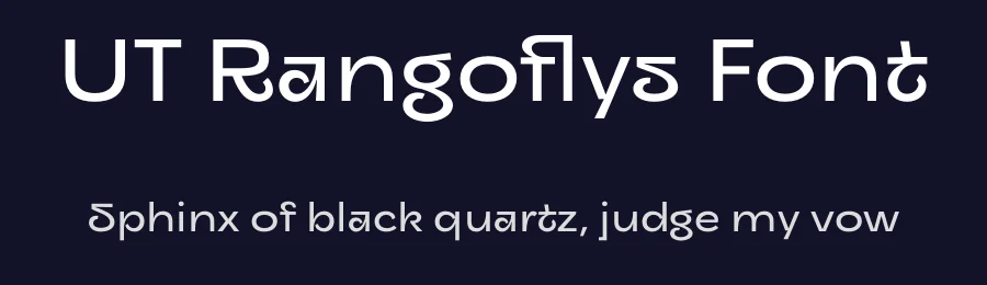 UT Rangoflys Font by Universitype — Sans Serif Font — thumbnail 2