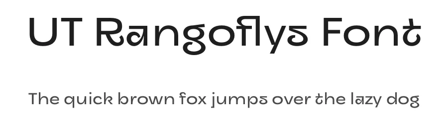 UT Rangoflys Font by Universitype — Sans Serif Font