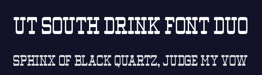 UT South Drink Font Duo by Universitype — Script Handwritten Font — thumbnail 2