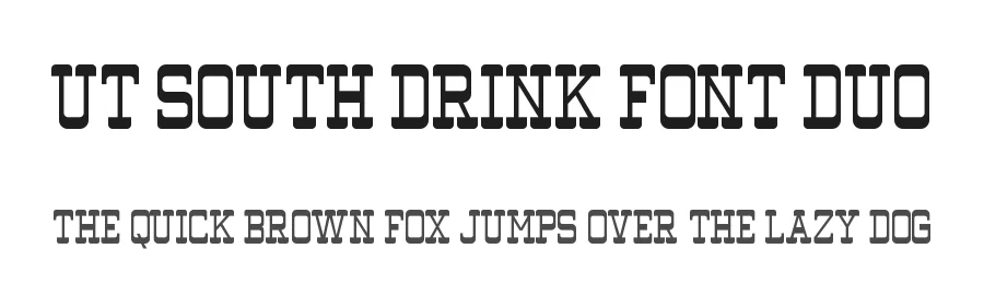UT South Drink Font Duo by Universitype — Script Handwritten Font