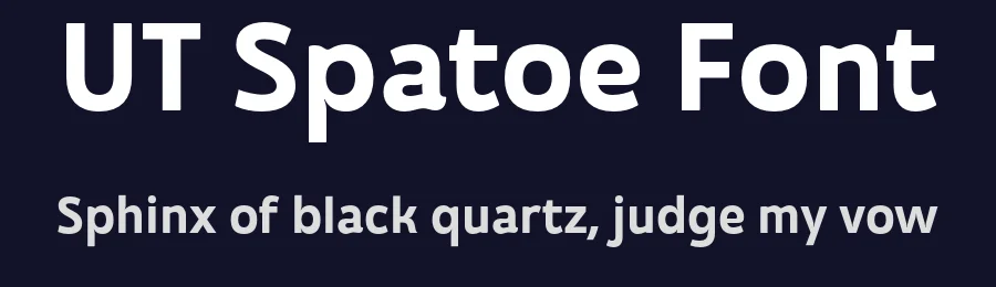 UT Spatoe Font by Universitype — Sans Serif Font — thumbnail 2