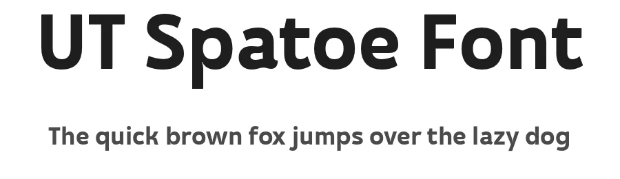 UT Spatoe Font by Universitype — Sans Serif Font