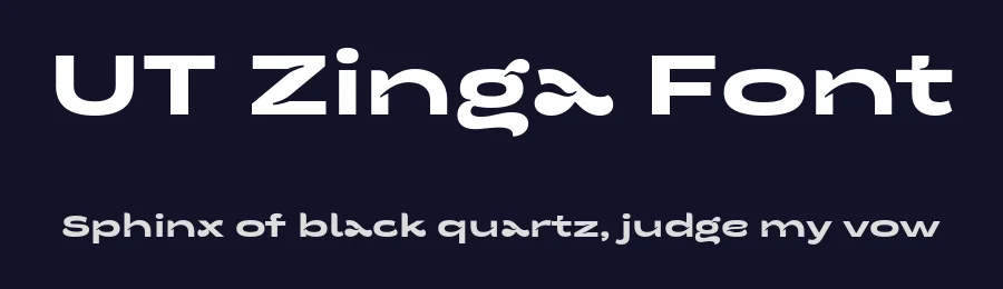 UT Zinga Font by Universitype — Sans Serif Font — thumbnail 2