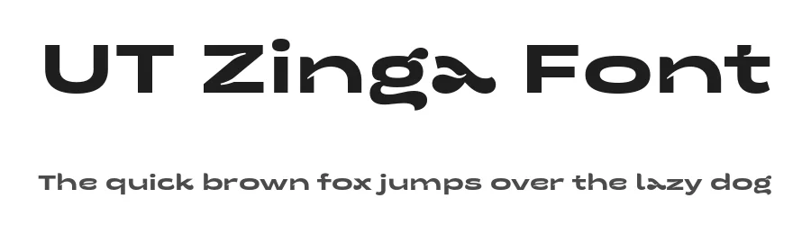 UT Zinga Font by Universitype — Sans Serif Font