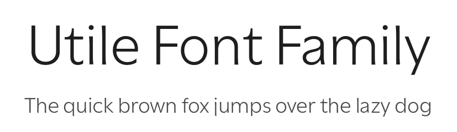 Utile Font Family by kontour β Sans Serif Font