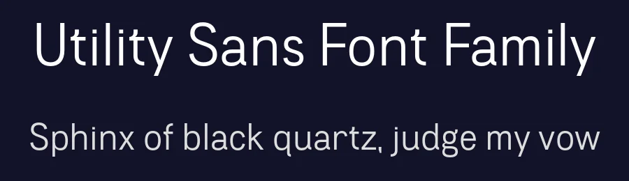 Utility Sans Font Family by That That Creative — Sans Serif Font — thumbnail 2