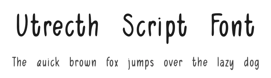 Utrecth Script Font by 38.lineart — Script Handwritten Font