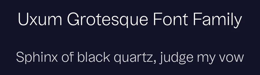 Uxum Grotesque Font Family by Bureau Nuits — Sans Serif Font — thumbnail 2
