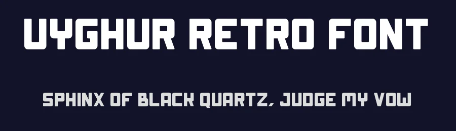 Uyghur Retro Font by Gartype Studio — Display Font — thumbnail 2