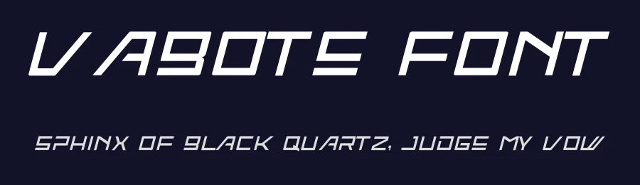 Vabote Font by albert_kalingga — Display Font — thumbnail 2