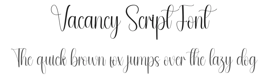 Vacancy Script Font by andikastudio — Script Handwritten Font