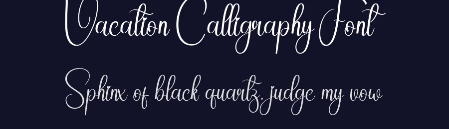 Vacation Calligraphy Font by creativeletter — Script Handwritten Font — thumbnail 2