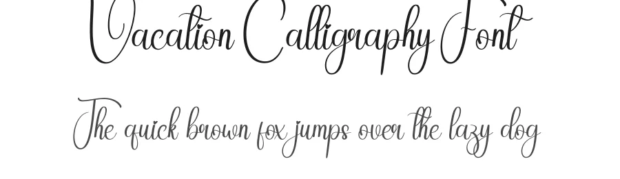 Vacation Calligraphy Font by creativeletter — Script Handwritten Font