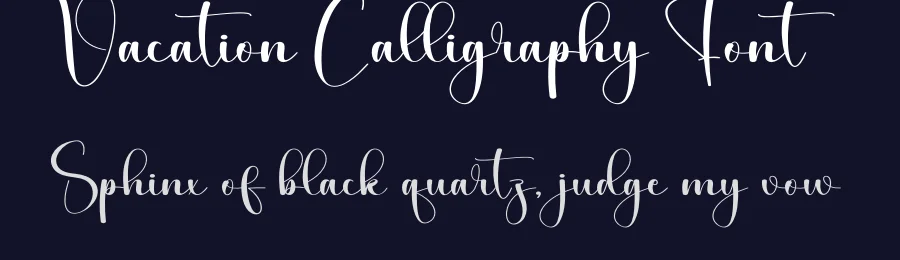 Vacation Calligraphy Font by creativeletter — Script Handwritten Font — thumbnail 2