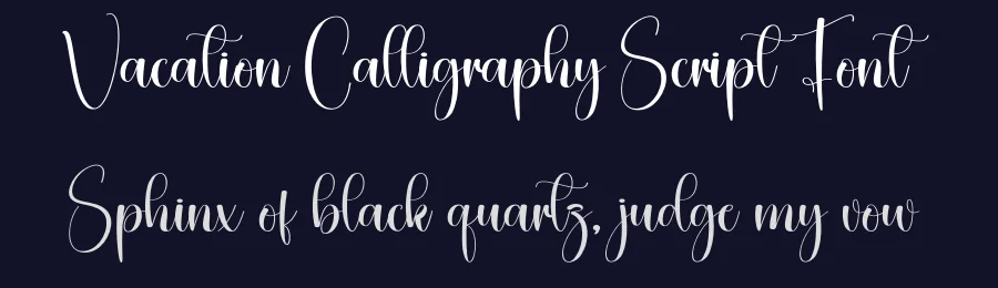 Vacation Calligraphy Script Font by creativeletter — Script Handwritten Font — thumbnail 2