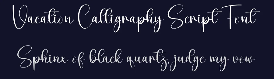 Vacation Calligraphy Script Font by creativeletter — Script Handwritten Font — thumbnail 2