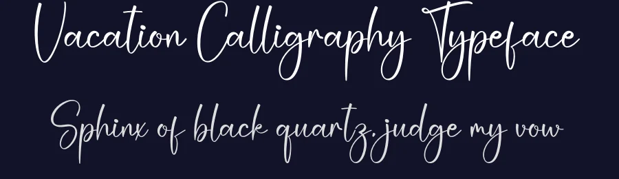 Vacation Calligraphy Typeface by creativeletter — Script Handwritten Font — thumbnail 2