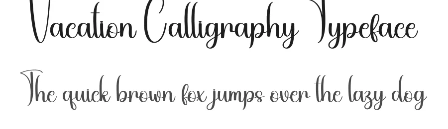 Vacation Calligraphy Typeface by andikastudio — Script Handwritten Font