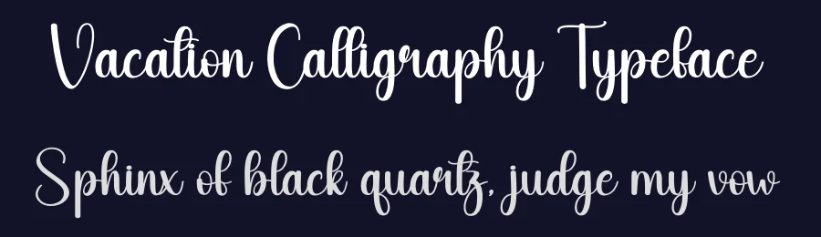 Vacation Calligraphy Typeface by andikastudio — Script Handwritten Font — thumbnail 2