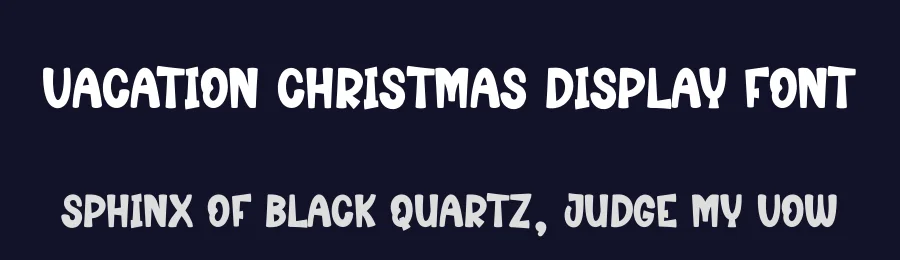 Vacation Christmas Display Font by creativeletter — Display Font — thumbnail 2