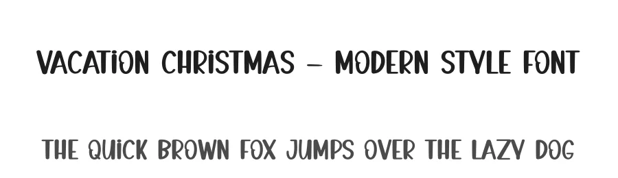 Vacation Christmas – Modern Style Font by creativeletter — Display Font