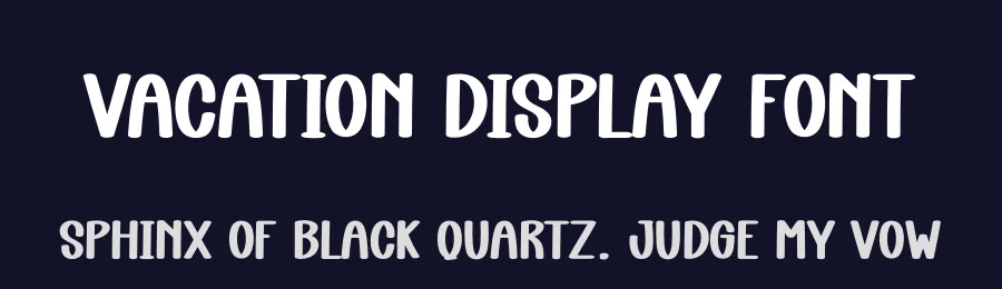 Vacation Display Font by andikastudio — Display Font — thumbnail 2