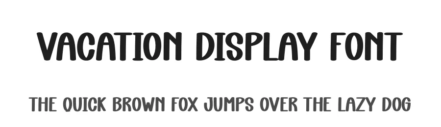 Vacation Display Font by andikastudio — Display Font