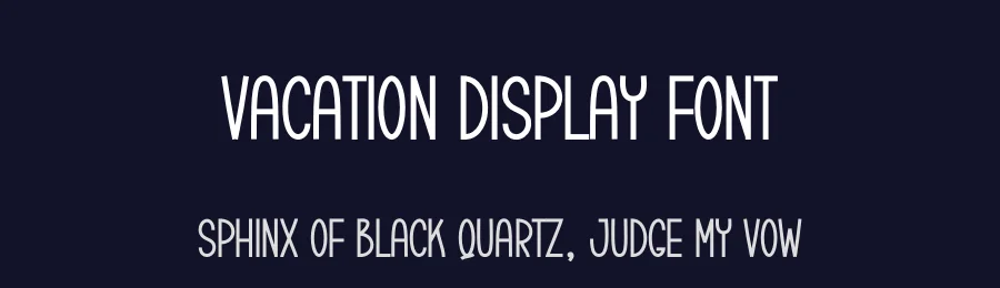 Vacation Display Font by creativeletter — Display Font — thumbnail 2