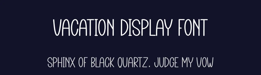 Vacation Display Font by creativeletter — Display Font — thumbnail 2