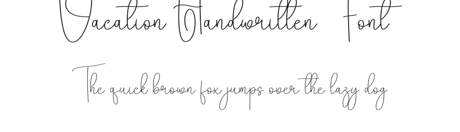 Vacation Handwritten Font by andikastudio — Display Font