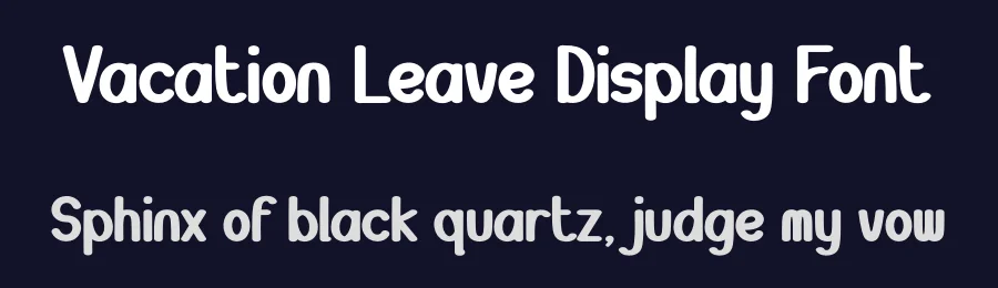 Vacation Leave Display Font by andikastudio — Display Font — thumbnail 2