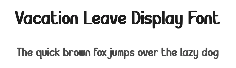 Vacation Leave Display Font by andikastudio — Display Font