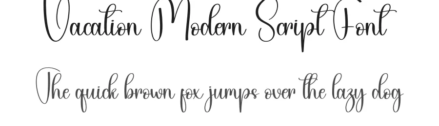 Vacation Modern Script Font by creativeletter — Script Handwritten Font